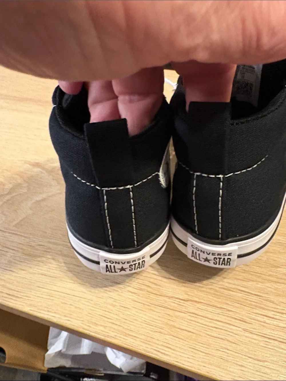 Converse Kids Black and White Canvas High-Top Sneakers